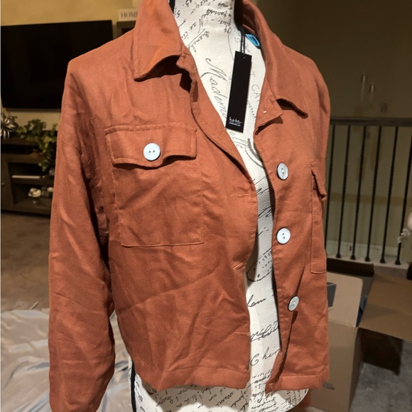 Rust Button-Up Jacket - Picture 3 of 5